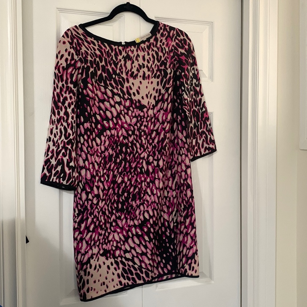 Abstract leopard print dress